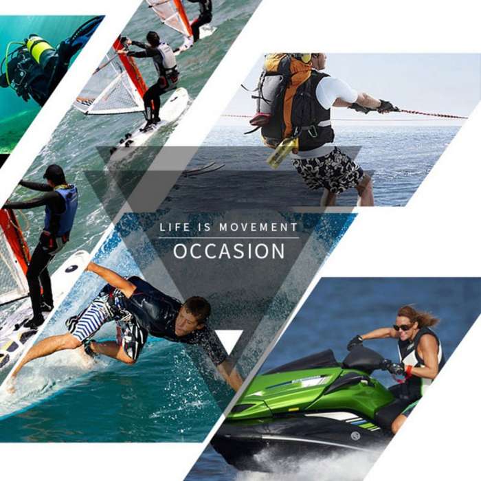 XL - DIVE&SAIL 3mm Black Neoprene Patchwork Diving Gloves Warm Swimming Gloves For Couples Snorkelin