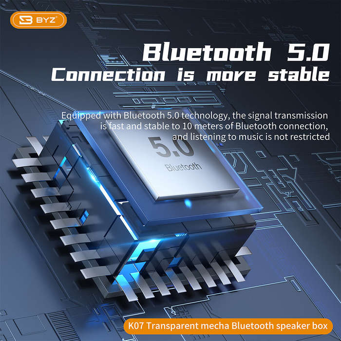 K07 5W bluetooth Speaker Portable Speaker 3D Surround Stereo Deep Bass RGB Light TWS 600mAh Outdoors