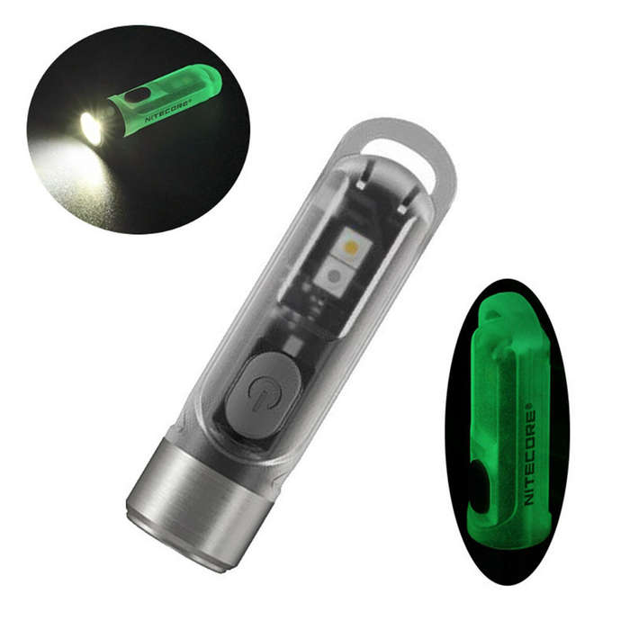 TIKI LE, Black - NITECORE TIKI/TIKI LE 300 Lumen USB Rechargeable LED Keychain Flashlight High CRI O