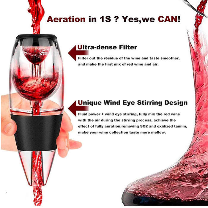 Black - Wine And White Wine Set Red Wine Quick Decanter Wine Pouring And Wine Separation Set Red Win
