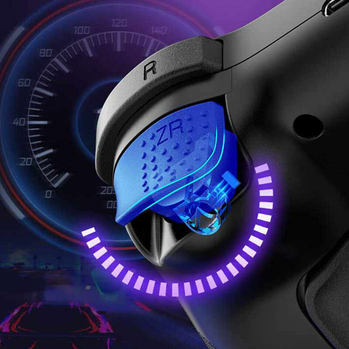 Green - Z01 Wireless bluetooth Game Controller with Hall Joystick and Hall Trigger 6-Axis Motion Sen