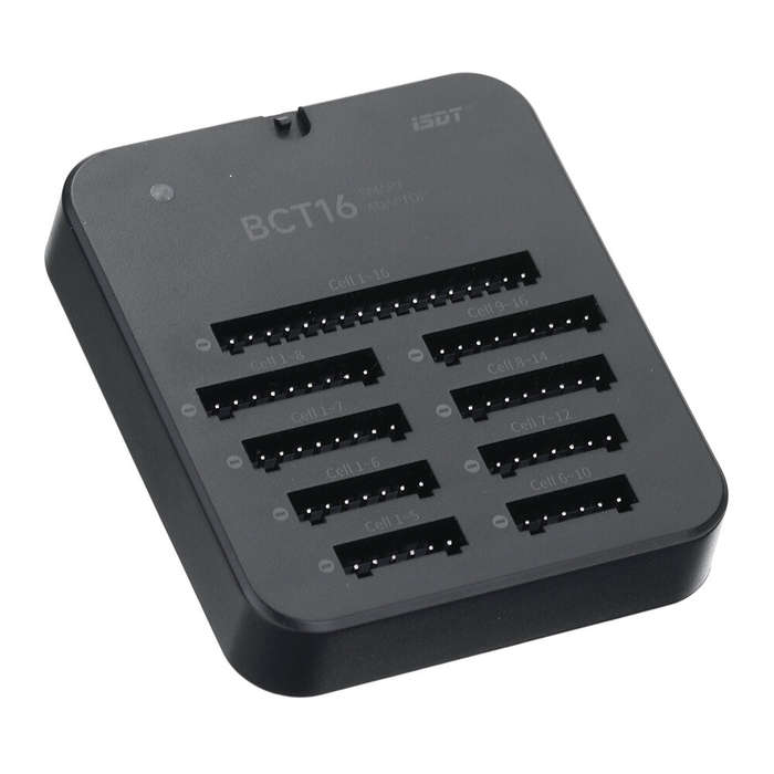 Black - ISDT BCT-16 Smart Balance Adaptor 2 XH2.54 to 1 MX3.0 Connector for ISDT X16