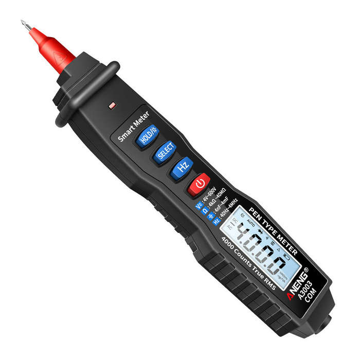 Black - ANENG A3003 Digital Pen Multimeter Professional 4000 Counts Smart Meter with NCV AC/DC Volta