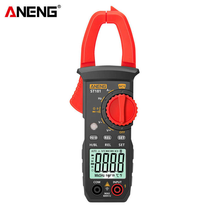 ANENG ST181 Digital Clamp Meter DC/AC Current 4000 Counts Multimeter Ammeter Voltage Tester Car Amp