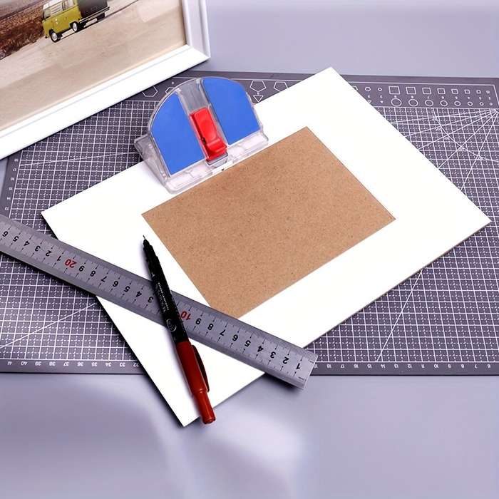 Blue - Professional Mat Cutter 45 Degree Bevel Mat Board Cutter Miter Cutter for Framing with Bevel