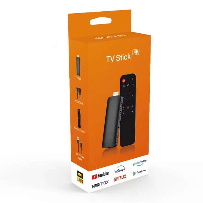 Black - D6 Android 10 TV Stick Allwinner H313 4K 1080P WiFi 6 2.4/5.8G Smart TV Sticks for Google Yo