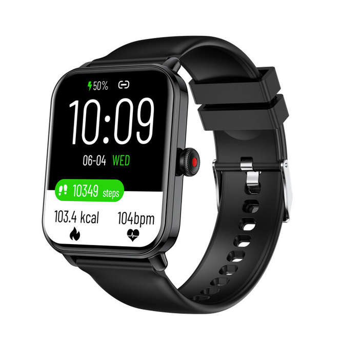 Black - NY39 1.83inch HD Screen bluetooth Call Heart Rate Blood Pressure Blood Oxygen Monitor Sleep