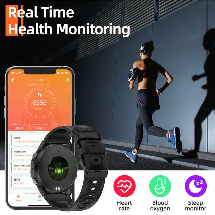 Pink - Weofly Explorer 1.43inch AMOLED Display AI Voice Assistant bluetooth Call Heart Rate Blood Pr