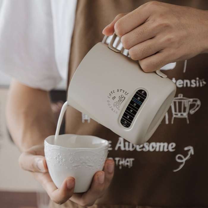 600ml - Bincoo 400ML/600ML Espresso Cup for Latte Art With Temperature Display Stainless Steel Latte