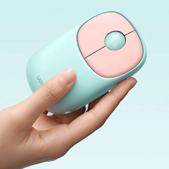 Blue - UGREEN MU102 Wireless bluetooth Mouse 4000DPI Rechargeable Dual Mode Silent Buttons Mice for