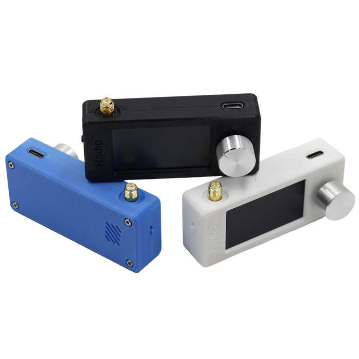 White - Mini Pocket Radio ESP32-S3 SI4732 Receive Radio 1.9inch IPS Screen LSB/USB/AM/FM Radio 0.5-1