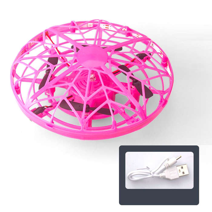 Blue - UFO Spinning Ball Intelligent Sensing Magic Decompression Flying Saucer Flying Sphere Sensing
