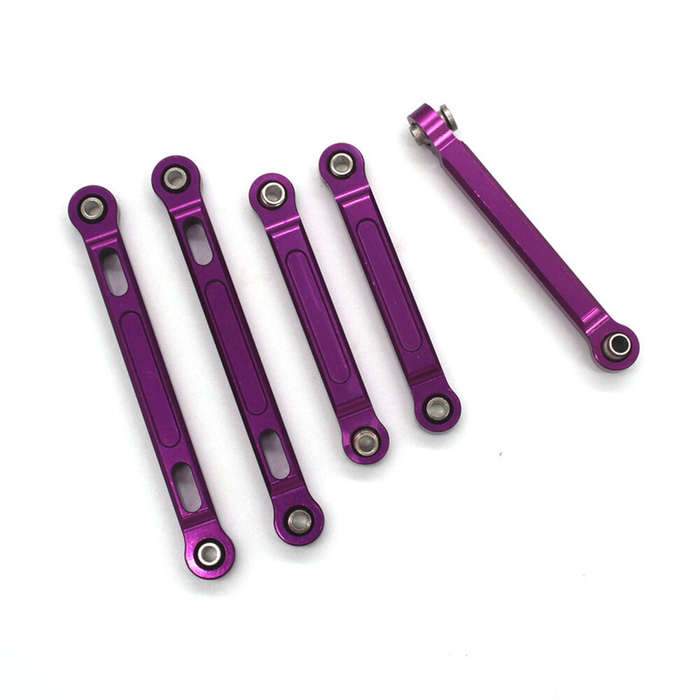 Purple - Metal Upgrade Pull Rod For HBX 2105a T10 16889 16889A 16890 SG1601 SG1602 1/16 RC Car Parts