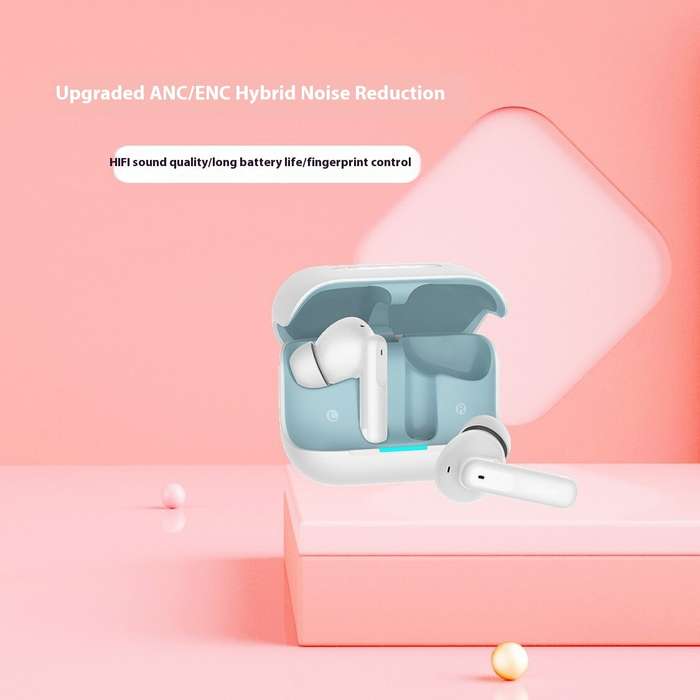 Black - HD-3 Wireless bluetooth Earbuds Noise Cancelling Earphone Deep Bass 32H Playback Low Delay I