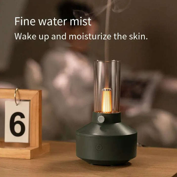 White - Vintage USB Aromatherapy Humidifier Fashion Lamp Aromatherapy Machine Small Household Applia