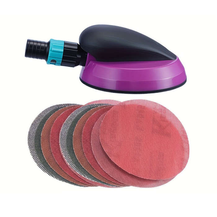 #A - Hand Sander Adjustable Air Intake Dust Extraction System Ergonomic Handle for Smooth Grinding a