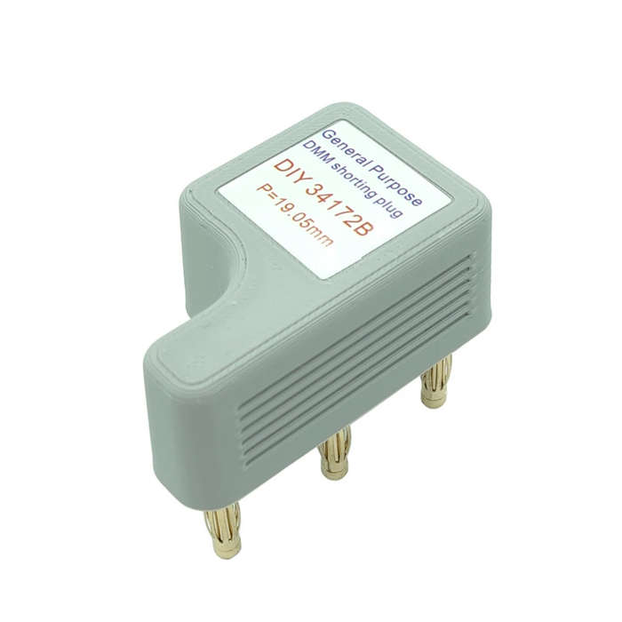White - DIY 34172B DMM Short Insert 4-Wire Short Plug Standard Resistor Calibration Multimeter Calib