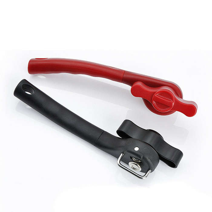 Black - Best Cans Opener Kitchen Tools Professional Handheld Manual Stainless Steel Can Opener Side