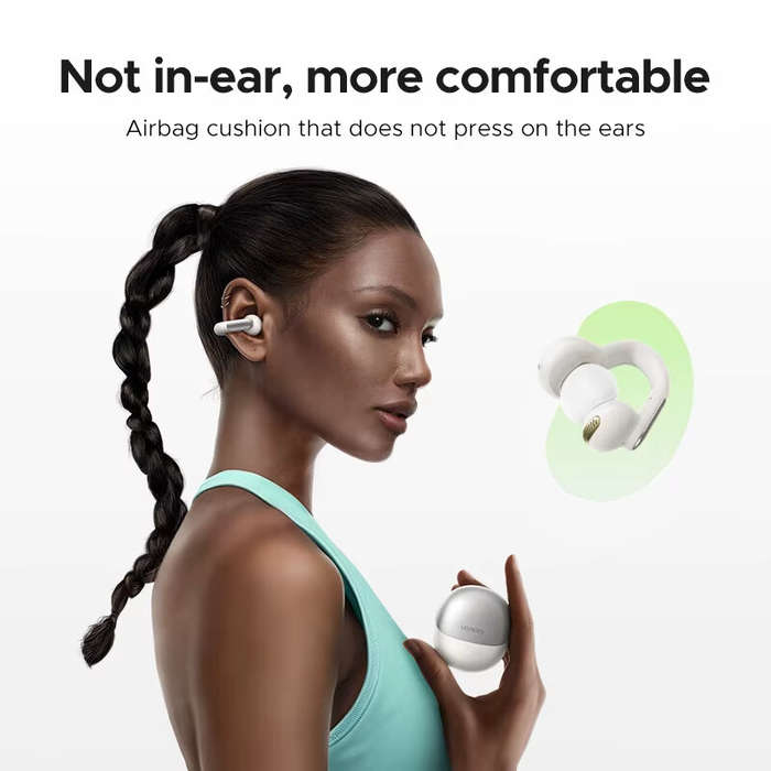 Black - UGREEN HiTune S5 TWS Earclips Earbuds Wireless bluetooth 5.4 Earphone 12mm Dynamic Coil AAC