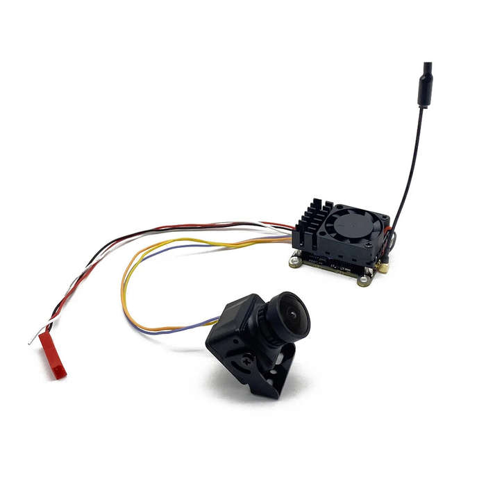 2W VTX Camera - 5.8G 48CH 2W 2-4S FPV Transmitter VTX 1000TVL 2.5mm FPVCamera Built-in Mic MMCX FPV