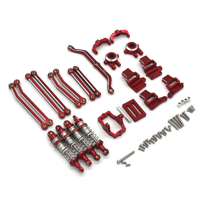 Red - Metal Upgraded Accessories Set For JJRC C8801 Austar AX-8560 1/18 RC Car Parts