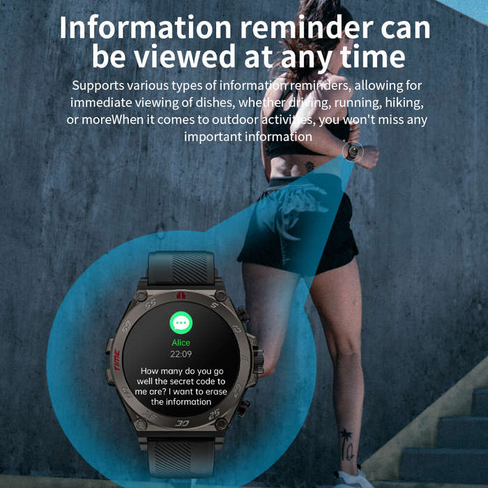 Black - LOKMAT TIME GT 2-in-1 Smart TWS BT Earphones Watch 1.508 AMOLED Display bluetooth Call AI Vo