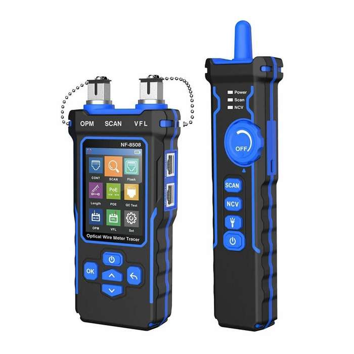 NOYAFA NF-8508 Network Cable Tester Optical Wire Meter Tracer LCD Digital Rechargeable Network Line