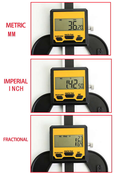 ETOPOO Digital Depth Gauge Aluminum Alloy 0-80MM Range Multifunction Tool with High Precision 0.01MM
