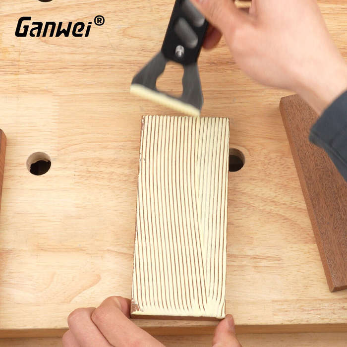 Black - GANWEI MG0-000-0161A Woodworking Glue Applicator Tool CNC Aluminum Alloy Anodized Finish Sta