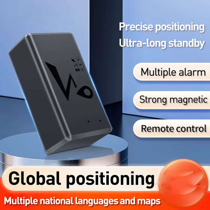 Black - 4G GPS Car Locator Mini Locator Vehicle Tracker GPS Tracker Elderly/Children Car Alarm Track