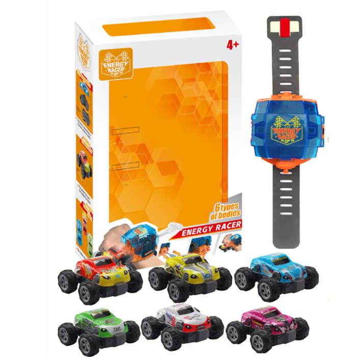 Random color - Wrist Launcher Watch with 3 Vehicle Bodies for Children Toy