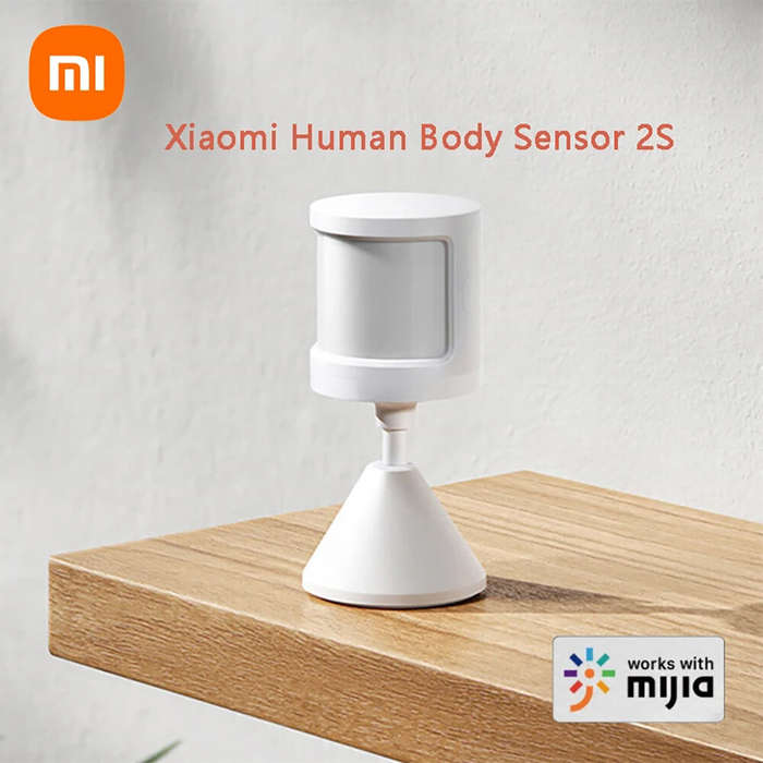 White - XIAOMI Mijia Human Body Sensor 2S Smart Home Motion Movement Sensor Body Sensor Works With M