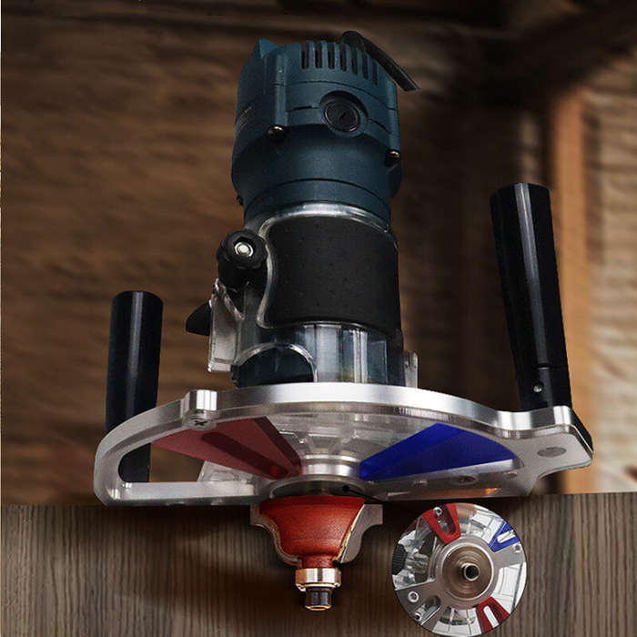 ENJOYWOOD Woodworking Trimming Guide Bracket Backer for Milling / Grooving / Engraving / Trimming /
