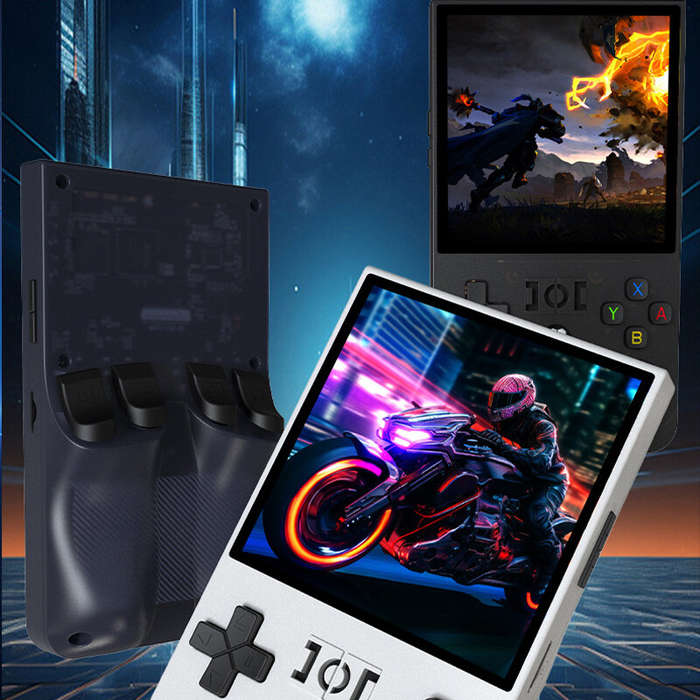 Red - R36Max 128G Open Source Handheld Game Console 4.0-inch Screen Built-in 21000+ Games 4000mAh Po