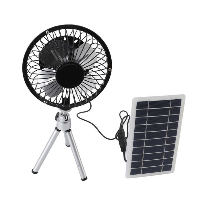Solar Power Fan Exhaust with Monocrystalline Photovoltaic Panel Compact Portable Waterproof 15W Powe
