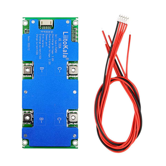 4S - LiitoKala 4S 12V 100A BMS LiFePO4 Battery Protection Board Balanced Charging Lithium Iron Phosp
