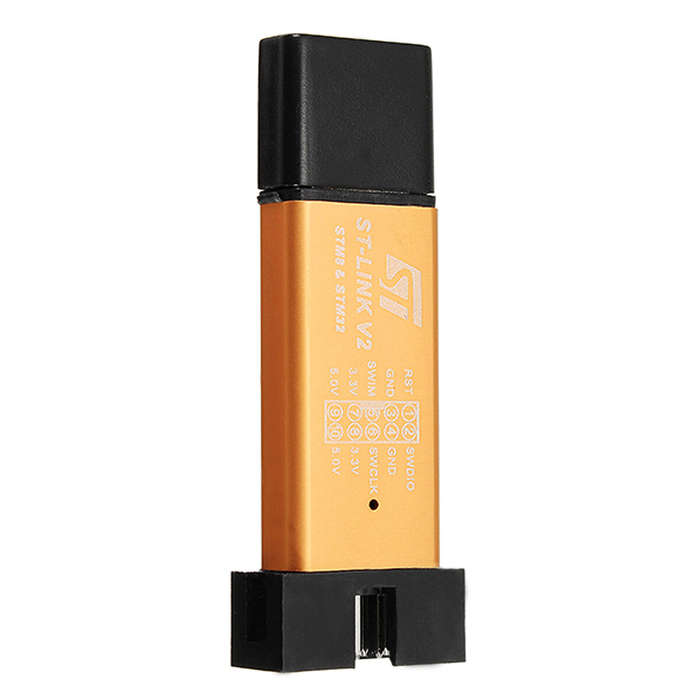 Geekcreit 3.3V 5V XTW ST-LINK V2 STM8 / STM32 Simulator Programmer Downloader Debugger 500MA Fuse Sh
