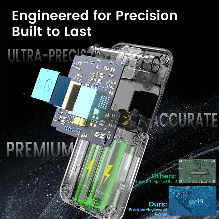 Black - Accurate Portable Professional Breathalyzer Alcohol Tester with Digital Display 8 Reusable M