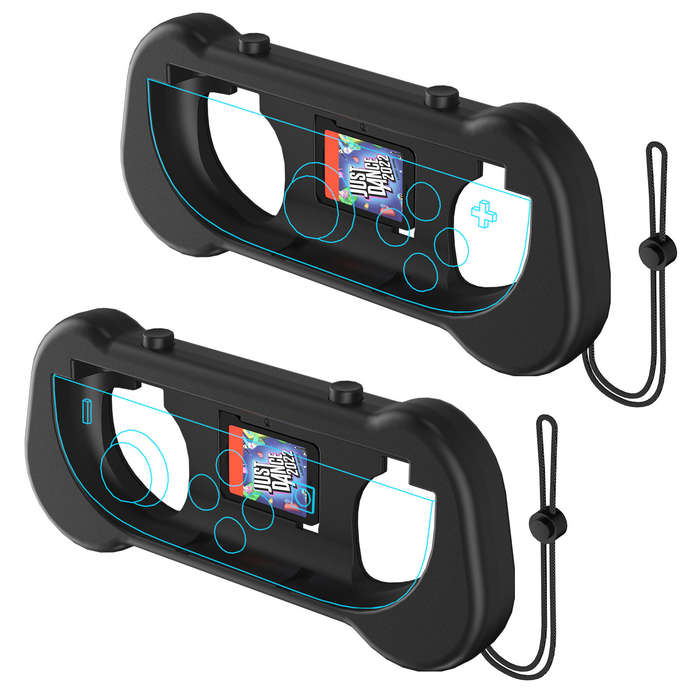 Black - JYS JYS-NS2263 Switch2 Game Controller Grip Switch2 Left and Right Small Handle Grip with Ha