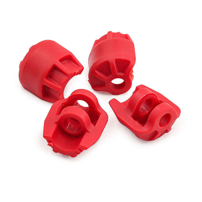 Red - 4PCS Upgraded Shock Cap for Arrma 1/7 Felony Limitless Infraction Fireteam Mojave 1/8 Typhon N