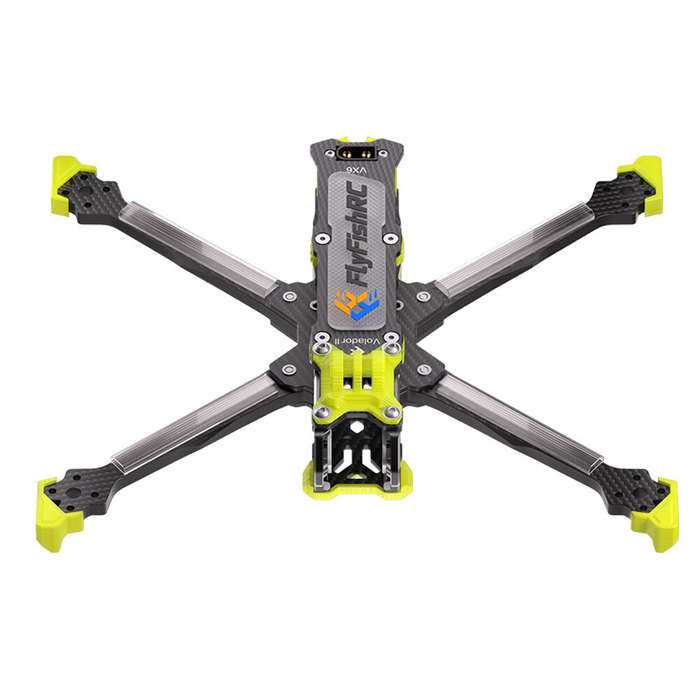Black - FlyfishRC Volador II VX6 V2 268mm Wheelbase 6 Inch T700 Carbon Fiber Frame Kit Support DJI O