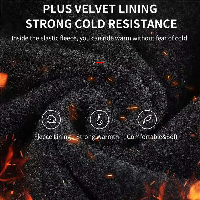 B - WEST BIKING Thermal Men's Hat Winter Cycling Protective Geasr Windproof Bike Helmet Liner Breath