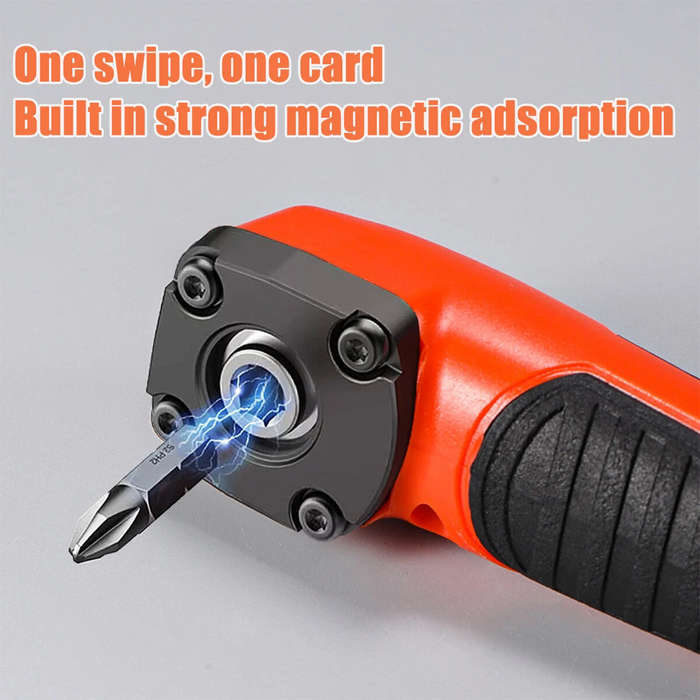 Blue - Multifunctional Electric Corner Screwdriver 90 Degree Right Angle High Torque Adjustable Magn