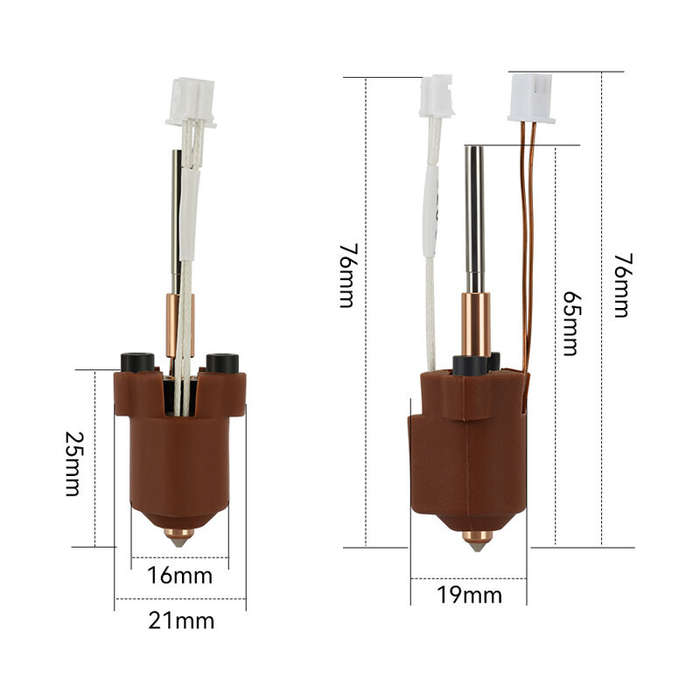 K1C Ceramic Heating Hotend Kit 0.4mm Nozzle 300C High Temp Hardened Steel Chromium Zirconium Copper