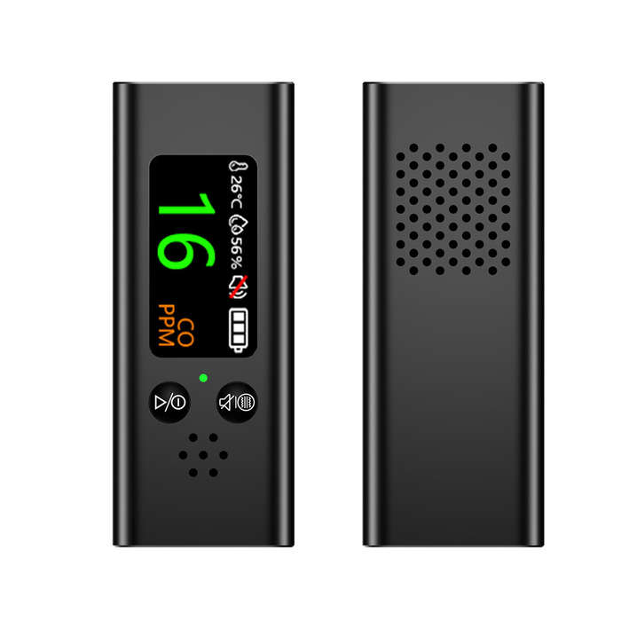 Black - Carbon Monoxide Tester XYZ-123 Electrochemical Test 0-999 PPM CO Monitor TFT Screen USB Type