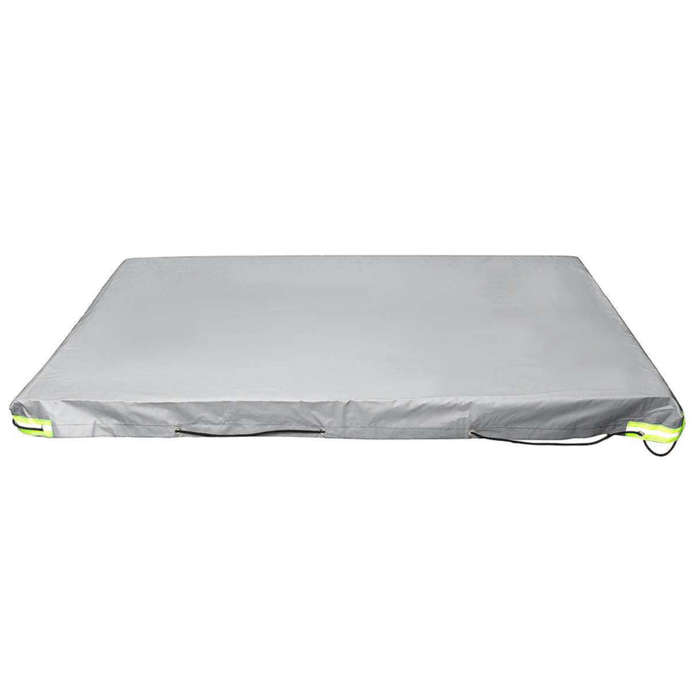 Grey - Trailer Cover Waterproof Windproof Dust Protector With Rubber Belt 208x114x13cm