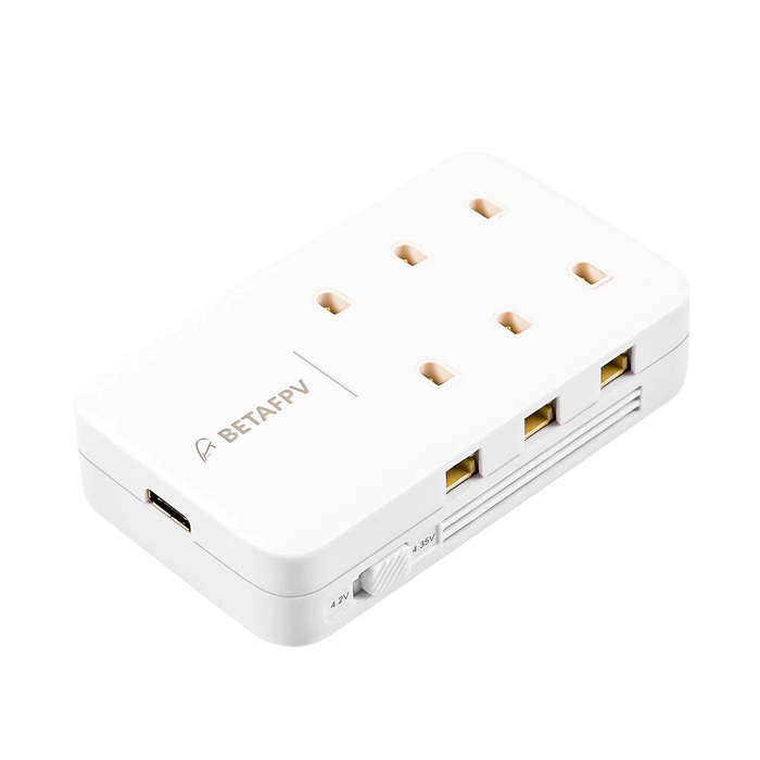 EU Plug - BETAFPV 6 Ports 1S 30W 1A Battery Charger for BT2.0 PH2.0 Connector Lipo Battery