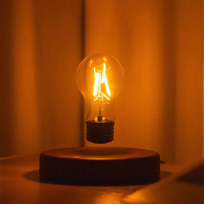 US Plug - Magnetic Levitation Extravagant Table Lamp Retro Home Living Room Study Porch Desk Magnets