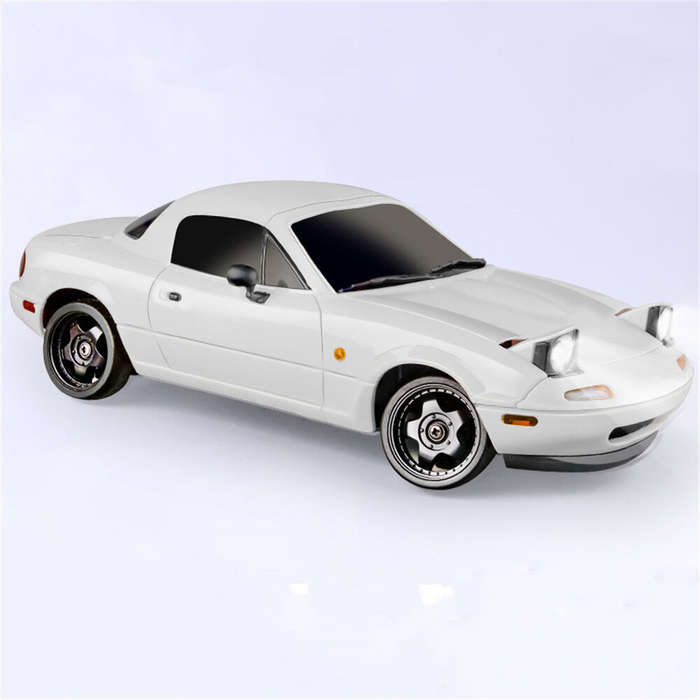White - LDRC A04 RTR 1/18 2.4G RWD RC Car Drift for Mazda MX-5 LED Light On-Road Full Proportional R