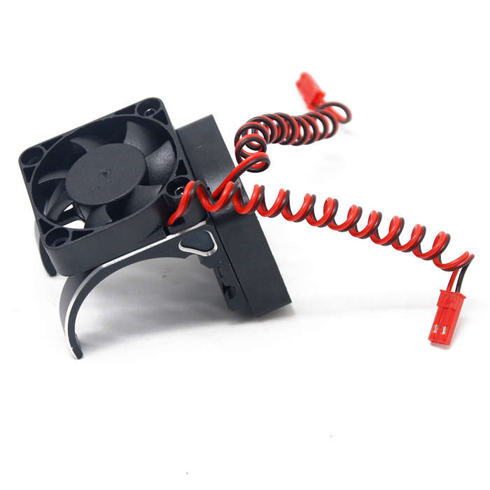 Black - RC Car 42mm Motor Dual Fan Radiator Cooling Fan Cover For 4082 Arrma RC Car Parts